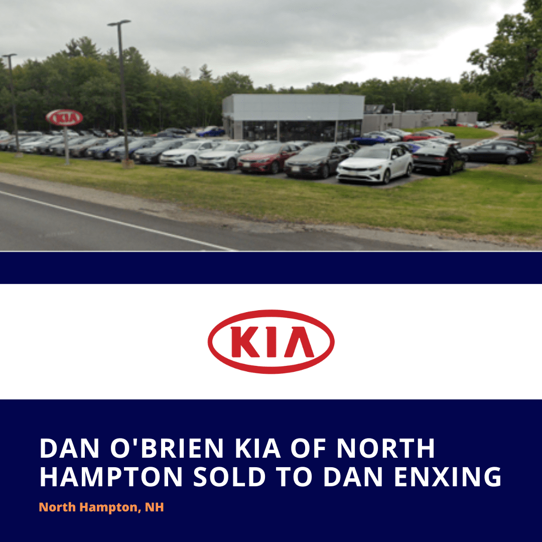 Dan O'Brien Kia of North Hampton Sold to Daniel Enxing